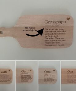 Personalisiertes Schneidebrett 35 x 16 cm