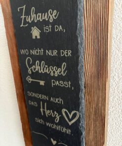Wanddeko mit Schiefer – Bild 3